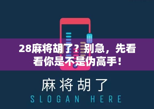 28麻将胡了？别急，先看看你是不是伪高手！