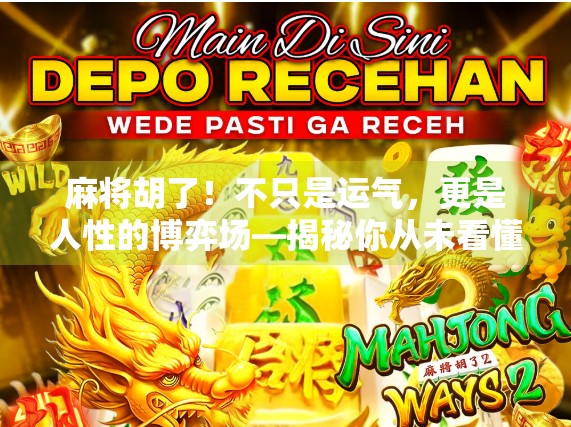 麻将胡了！不只是运气，更是人性的博弈场—揭秘你从未看懂的胡牌玄机