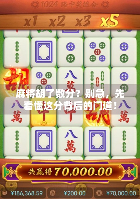 麻将胡了数分？别急，先看懂这分背后的门道！