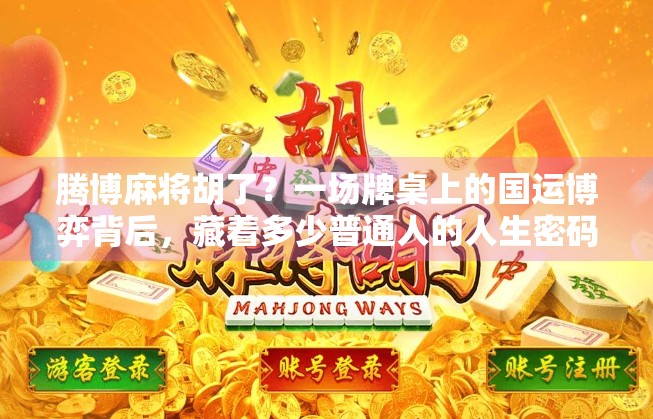 腾博麻将胡了？一场牌桌上的国运博弈背后，藏着多少普通人的人生密码！