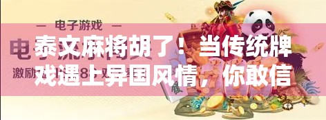 泰文麻将胡了！当传统牌戏遇上异国风情，你敢信这竟是泰国人的国粹？