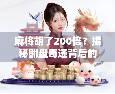 麻将胡了200倍?揭秘翻盘奇迹背后的真相与风险!